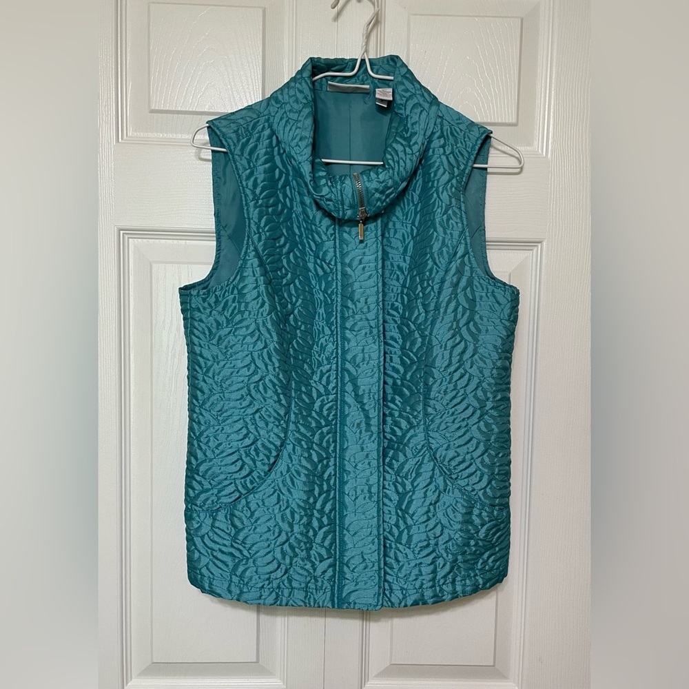 Chico's Teal Quilted Vest